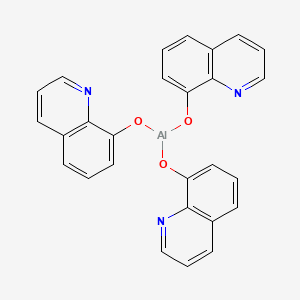 Chemical structure of Tris(8-quinolinolato)aluminum