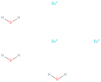 Chemical structure of Tris(acetylacetonato)europium trihydrate