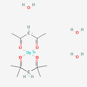 Chemical structure of Tris(acetylacetonyl)dysprosium trihydrate