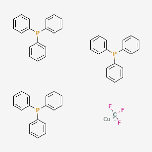 Chemical structure of Tris(triphenylphosphine)(trifluoromethyl)copper(I)