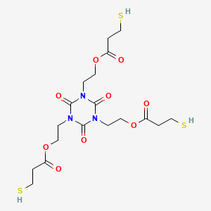 Chemical structure of Tris[2-(3-mercaptopropionyloxy)ethyl]Isocyanurate