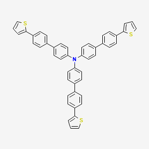 Chemical structure of Tris[4'-(2-thienyl)-4-biphenylyl]amine