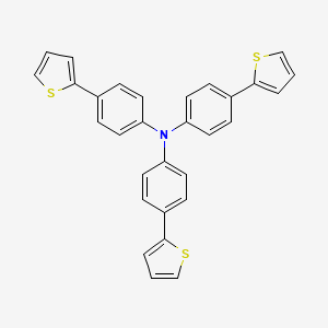 Chemical structure of Tris[4-(2-thienyl)phenyl]amine