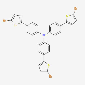 Chemical structure of Tris[4-(5-bromothiophen-2-yl)phenyl]amine