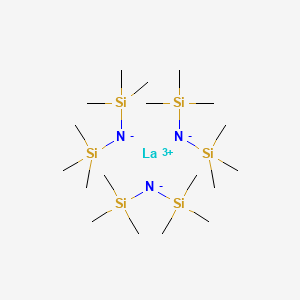 Chemical structure of Tris[bis(trimethylsilyl)amido]lanthanum