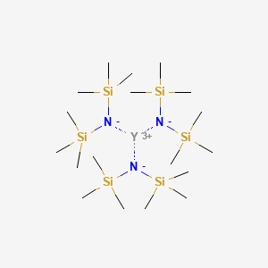 Chemical structure of Tris[N,N-bis(trimethylsilyl)amide]yttrium(III), 98+%
