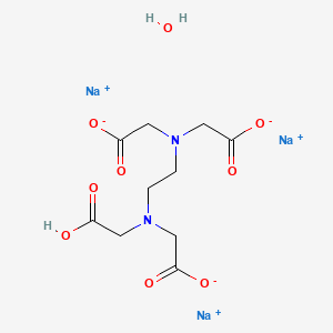 Chemical structure of Edetate trisodium monohydrate