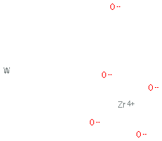 Chemical structure of Tungsten zirconium oxide, 99·7% (metals basis excluding Hf), Hf