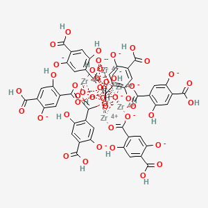 Chemical structure of UIO-66-(OH)2