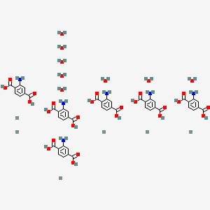 Chemical structure of UiO-66-NH2