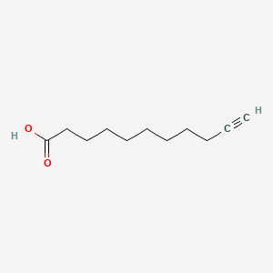 Chemical structure of 10-Undecynoic acid