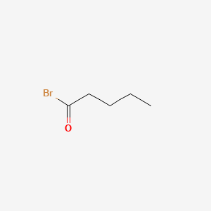 Chemical structure of Valeryl Bromide