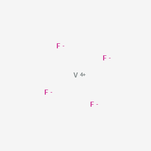 Chemical structure of Vanadium(IV) fluoride