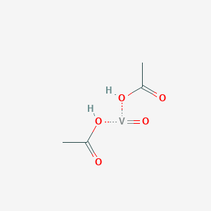 Chemical structure of Vanadyl acetate
