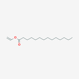 Chemical structure of Vinyl myristate