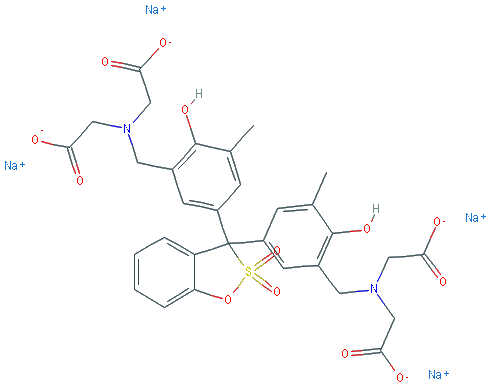 Chemical structure of Xylenol Orange tetrasodium