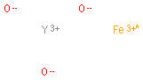 Chemical structure of Yttrium iron oxide nanopowder
