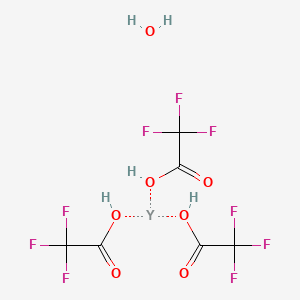 Chemical structure of Yttrium(III) trifluoroacetate hydrate 99%