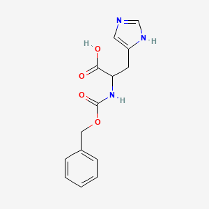 Chemical structure of Z-DL-His-OH