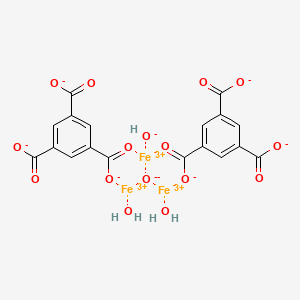Chemical structure of ZIF-9