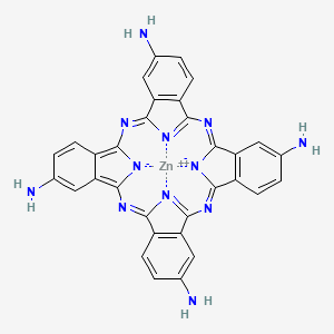 Chemical structure of Zinc 4,4',4'',4'''-tetraaminophthalocyanine