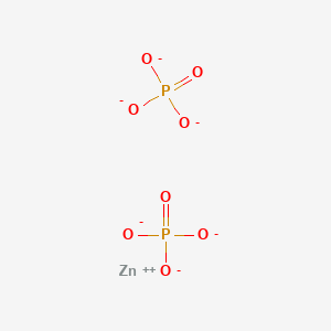 Chemical structure of Phosphoric acid;ZINC