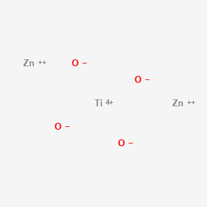Chemical structure of Titanium zinc oxide (TiZn2O4)