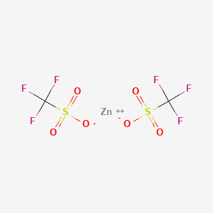Chemical structure of Zinc trifluoromethanesulfonate