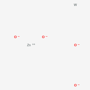Chemical structure of Tungsten zinc oxide (WZnO4)