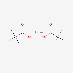 Chemical structure of Zinc pivalate
