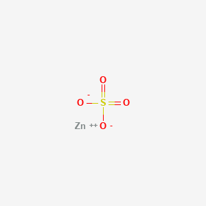 Chemical structure of Zincate(4-), [[4,4′,4′′,4′′′-(21H,23H-porphine-5,10,15,20-tetrayl-κN21,κN22,κN23,κN24)tetrakis[benzenesulfonato]](6-)]-, hydrogen (1:4), (SP-4-1)-