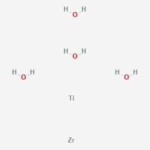 Chemical structure of Zirconium titanium oxide, 99·5% (metals basis excluding Hf), Hf