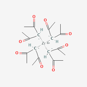 Chemical structure of Zirconium(IV) acetylacetonate