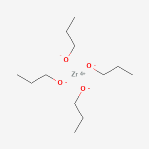 Chemical structure of Zirconium(IV) propoxide