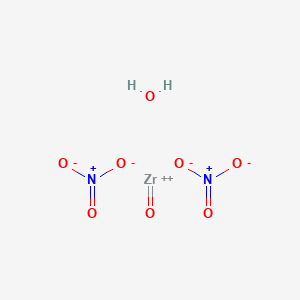 Chemical structure of Zirconium(IV)dinitrateoxide hydrate
