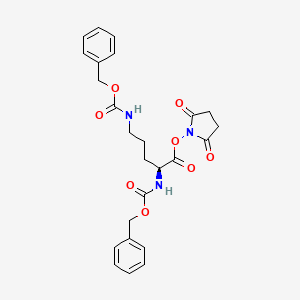 Chemical structure of Z-Orn(z)-osu