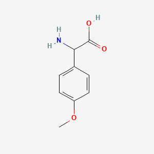 Chemical structure of α-Aminohomoanisic acid
