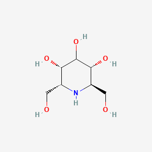 Chemical structure of α-Homonojirimycin