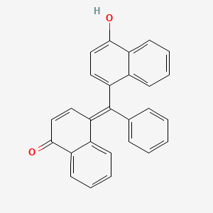 Chemical structure of a-Naphtholbenzein (Technical Grade)