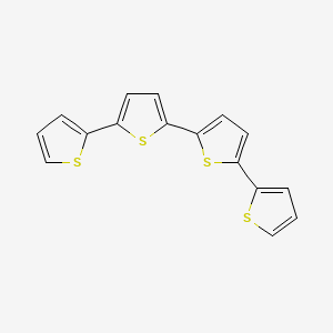 Chemical structure of α-Quaterthiophene