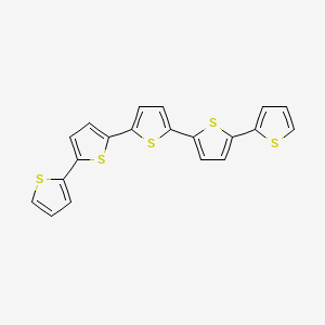 Chemical structure of α-Quinquethiophene