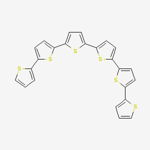 Chemical structure of Sexithiophene