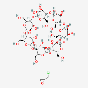 Chemical structure of Epichlorohydrin beta-cyclodextrin