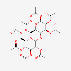 Chemical structure of β-D-Maltose octaacetate