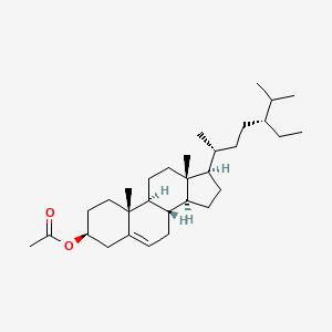 Chemical structure of β-Sitosterol Acetate (contains Campesterol Acetate)