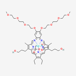 Chemical structure of Motexafin lutetium hydrate