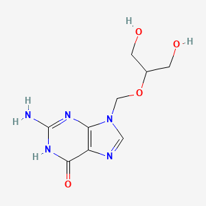 Chemical structure of Ganciclovir hydrate