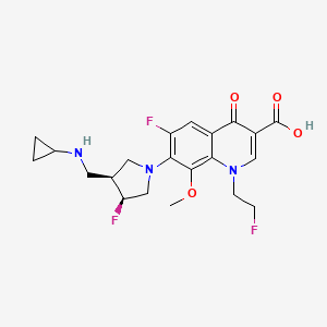 Chemical structure of Lascufloxacin