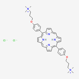 Chemical structure of Exeporfinium chloride