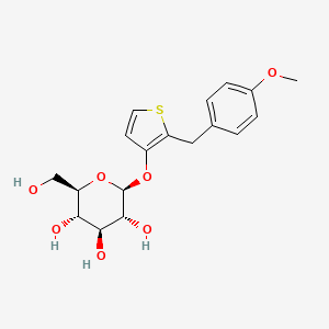 Chemical structure of Atigliflozin